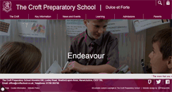 Desktop Screenshot of croftschool.co.uk