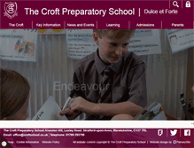 Tablet Screenshot of croftschool.co.uk